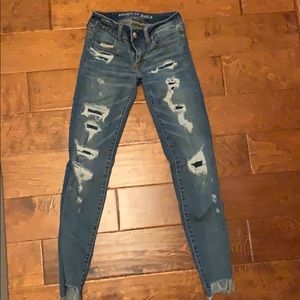 American Eagle Super Low Jeggings 00 Regular